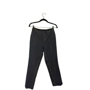 Isaac Mizrahi LIVE! Denim Pull‎ On Pants Women's 10P Dark Wash Comfort
